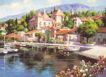 Aegean and Mediterranean Painting - mt041 impressionist scene Med